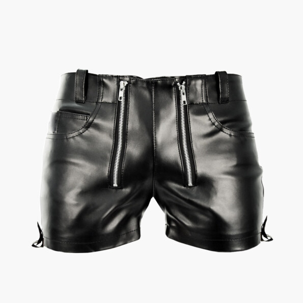 Men's Red Leather Shorts Mr Leather Shop